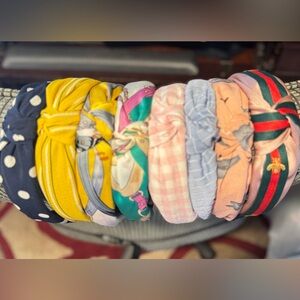 Women Bow Knot Fabric Headband Twisted Hair Band Headwear BUNDLE of 8